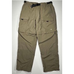 EMS Eastern Mountain Sports Convertible Hiking Pants Mens Size 38 Nylon Khaki